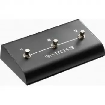 TC Electronic Switch-3 Three-Button Momentary Footswitch Controller for Effects and Amplifiers, Passive 1/4 inch TRS, Black/Silver