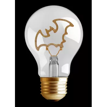 SYNERGY21 S21-LED-0026077 LED Decorative Bulb A68 Halloween Bat Rechargeable, Warm White, Indoor