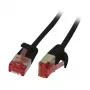 Synergy21 CAT6 U/FTP Slimline Ethernet Patch Cable RJ45, 3m, Black