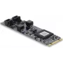 DELOCK CAN 2.0 / CAN FD Interface Card PCIe M.2 Key B+M to 2 x D-Sub 9 Pin, up to 8 Mbps with Isolation and Overvoltage Protection