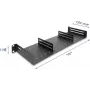 Delock 19 inch 1U Rack Shelf with 2 Adjustable Dividers, 154 mm Depth, 6 kg Load Capacity, Black