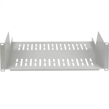 EFB ELEKTRONIK 19 inch 3U Fixed Cantilever Shelf, 450mm Deep, 36kg Load, Light Grey RAL 7035