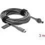 Delock USB Type-C™ to DC 5.5 x 2.1 mm Power Cable for Starlink Mini, 3 m, Grey