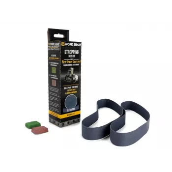 Work Sharp Ken Onion Edition Abrasive Belt Set P3000 P6000 P12000 - 3-Piece Silicon Carbide Honing & Polishing Belts for Mirror Finish
