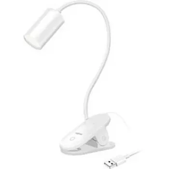 LogiLink LED Desk Clip Lamp, 3.8 W, White