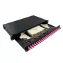 LogiLink 19 inch 1U 24-Port LC Duplex OM4 Multimode Splice Box Patch Panel, Black