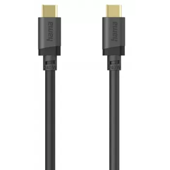 USB-C to USB-C Cable 5 Gbps, 240 W, 0.75 m, Black