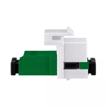 EFB Keystone Module LC/APC Duplex OS2 Green - Single-mode Fibre Optic Adapter