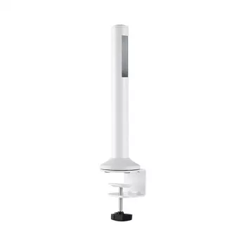 LogiLink Slatwall Desktop Mounting Pole, Set of 2 – 450 mm Height, 35 mm Diameter, Black, Tool-Free Attachment