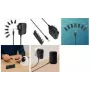 LogiLink PA0161A Universal AC/DC Power Adapter, 3-12V DC Adjustable, 2A, 24W, 8 Interchangeable Tips, Black