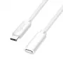 LogiLink CU0222 USB 2.0 Type-C Extension Cable, C/M to C/F, 480 Mbps, 60W, White, 3 m