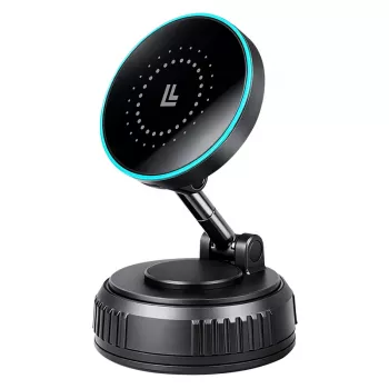 LogiLink Wireless Car Charger, Vacuum Magnetic, 360° Foldable, 25W