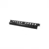 LogiLink 19 inch 1U Cable Management Panel with Cover, Black