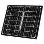 LogiLink Foldable Solar Panel 7W with USB-A Output, Monocrystalline, IPX4 Splash-Proof, Black