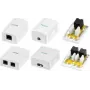LogiLink Cat.6A Surface Mounted Box with 1 RJ45 Port, White (RAL 9003)