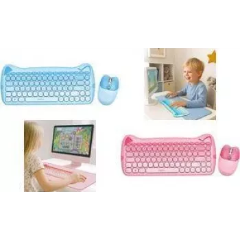 LogiLink Kids Keyboard 2.4G Combo Set, Blue