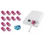 LogiLink FA03LC9 LC Duplex OM4 Flangeless Fiber Optic Coupler Set, Violet, 2x LC Duplex, SC-Simplex Cutout