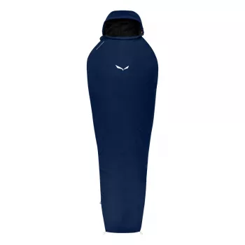 Salewa Micro II 800 Synthetic Sleeping Bag 185 cm Left Zip Blue Depth