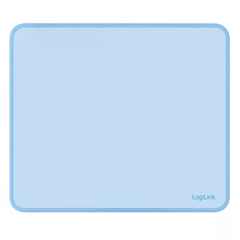 LogiLink ID0223 Mouse Pad 220 x 250 mm Blue - Textile Surface, Non-Slip Rubber Base