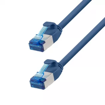 LogiLink Cat.6A Slim S/FTP LSZH Patch Cable, Blue, 5 m, SlimLine