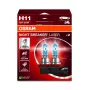 OSRAM NIGHT BREAKER LASER H11 Halogen Bulb Twin Pack 12V 55W PGJ19-2, Up to 150% Brighter, 150m Longer Beam, 3900K