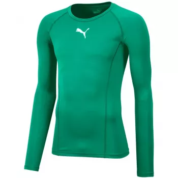 Puma Liga Baselayer Tee LS Pepper Green Men's Compression Long Sleeve Shirt