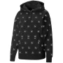 PUMA Brand Love AOP Hoodie FL Black 535706 01 Men's Relaxed Fit All-Over Print Pullover
