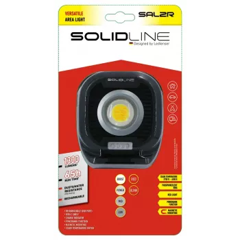 Ledlenser SAL2R Rechargeable LED Flashlight, 2000 lm, IP68, Magnetic Charging, Black