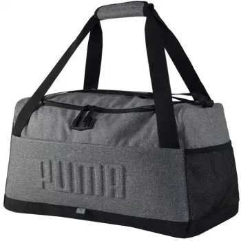 PUMA S Sports S Bag 35L Grey Duffel with Ventilated Shoe Compartment