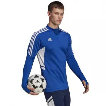 adidas Condivo 22 Training Men's Sweatshirt 1/2 Zip Blue-White HA6271