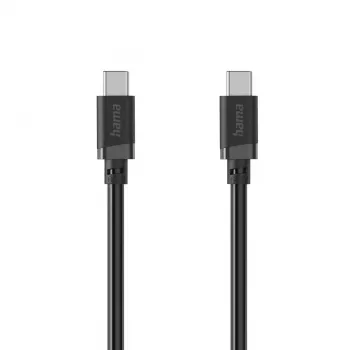Hama USB-C to USB-C Cable, 3 m, 60 W, Black