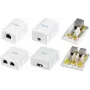 LogiLink NP0097 Cat.6A Shielded Surface Mounted Box, 2x RJ45, White