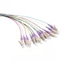LogiLink LC OM4 Fibre Optic Pigtail Set, 12x 2m, 0.9mm, Aqua