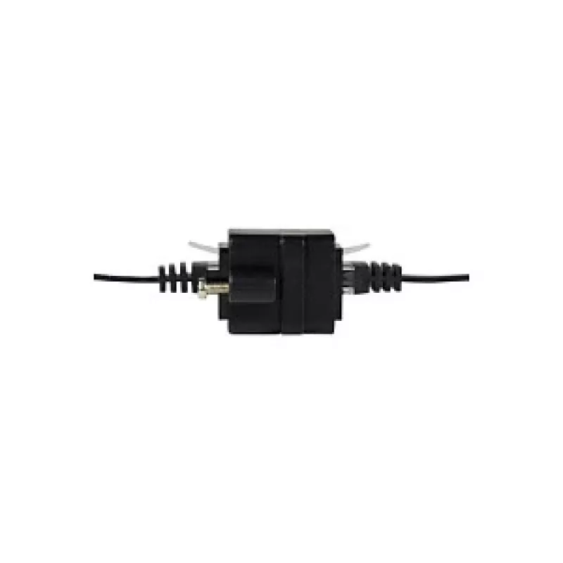 LOGILINK NP0098 RJ45 Coupler with Mounting Flange, 2x RJ45 Socket, Cat.5e UTP, Black