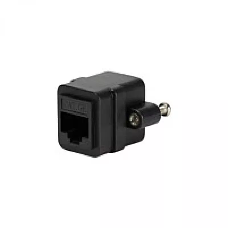 LOGILINK NP0098 RJ45 Coupler with Mounting Flange, 2x RJ45 Socket, Cat.5e UTP, Black