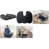 LogiLink Orthopedic Memory Foam Seat Cushion with Carry Handle, Black (EO0089)