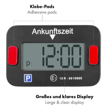 LogiLink Electronic Parking Disc, KBA Certified, Black