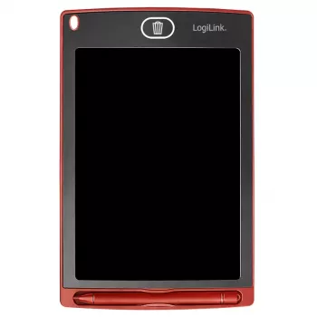 LogiLink 8.5 inch LCD Writing Tablet Red with Magnets and Stylus