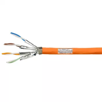 LogiLink Cat.7 600 MHz Installation Cable 23 AWG CCA, S/FTP 20 m, Orange