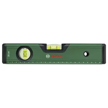 BOSCH DIY Spirit Level 25 cm Green with V-Groove and Flat-Milled Base