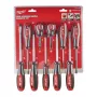 Milwaukee Screwdriver Set 10pcs (PH/PZ/SL)