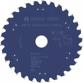 Bosch Expert for Wood Circular Saw Blade 165mm 30T ATB 20mm Bore