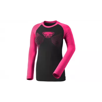 Dynafit Speed Dryarn L/S Tee Women's Long Sleeve Base Layer - Pink Glo, Size L