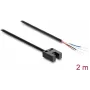 Delock Fork Light Barrier 5 mm Type U with 4 Open Cable Ends NPN L/D Switchable 2 m