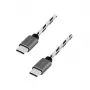 LogiLink USB 2.0 Type-C 3-Pack Cable Set, C/M to C/M, Alu, Nylon, White/Black