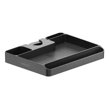 LogiLink Pole Mounted Storage Shelf for 30-48mm Poles, Black