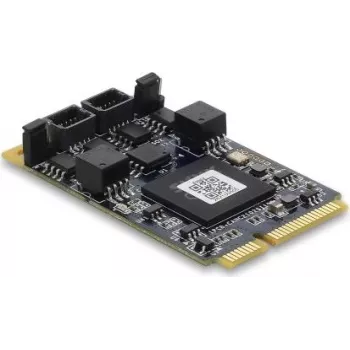 DELOCK 63002 CAN 2.0 / CAN FD Mini PCIe Interface Card, 2 x D-Sub 9 Pin, up to 8 Mbps, Galvanic Isolation & Overvoltage Protection