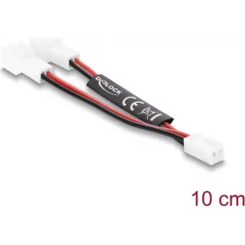 Delock Y-Splitter Fan Cable 1x 2-Pin Female to 2x 2-Pin Male 10 cm