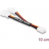 Delock Y-Fan Cable 1 x 3 Pin Female to 2 x 3 Pin Male 10 cm