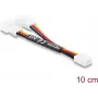 Delock Y-Fan Cable 1 x 3 Pin Female to 2 x 3 Pin Male 10 cm
